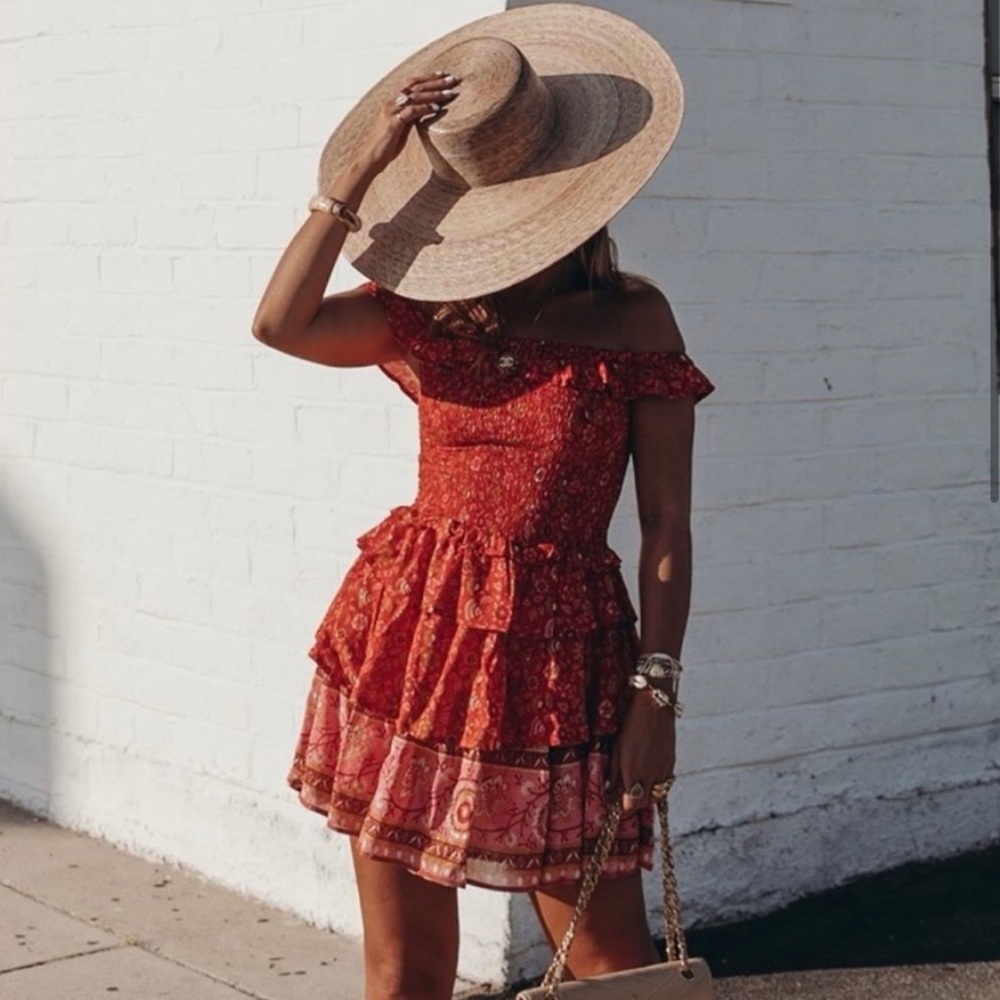 Spell Rara Smocked Mini Dress